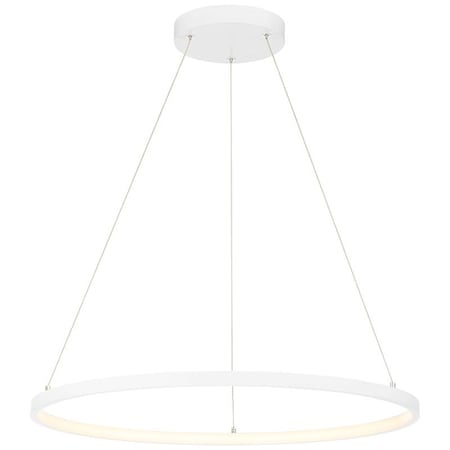 Access Lighting Anello, Dual Voltage LED Pendant, Matte White Finish, Acrylic Lens 52069LEDD-MWH/ACR